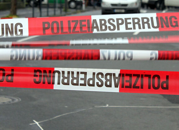 Polizeiabsperrung