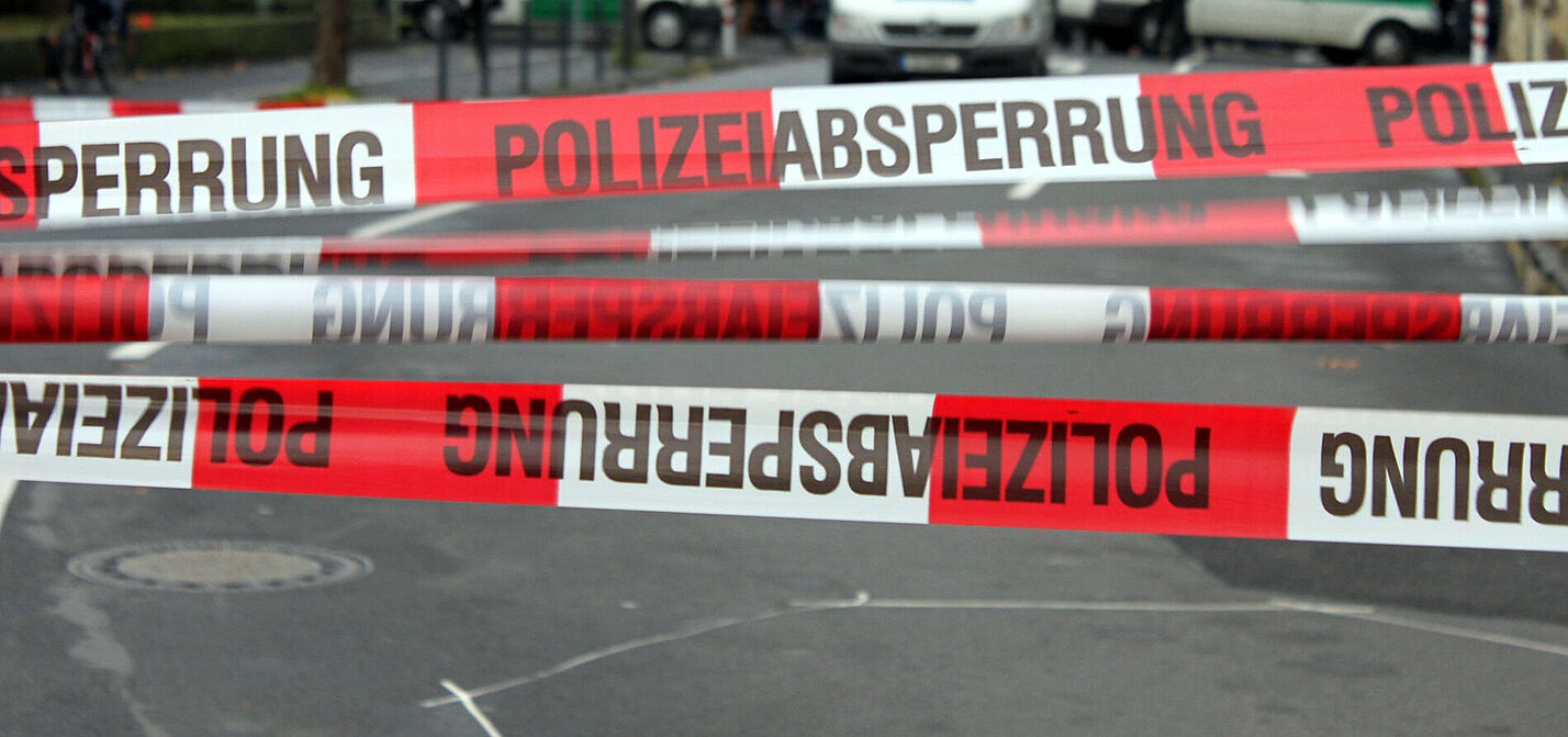 Polizeiabsperrung Polizeiabsperrung