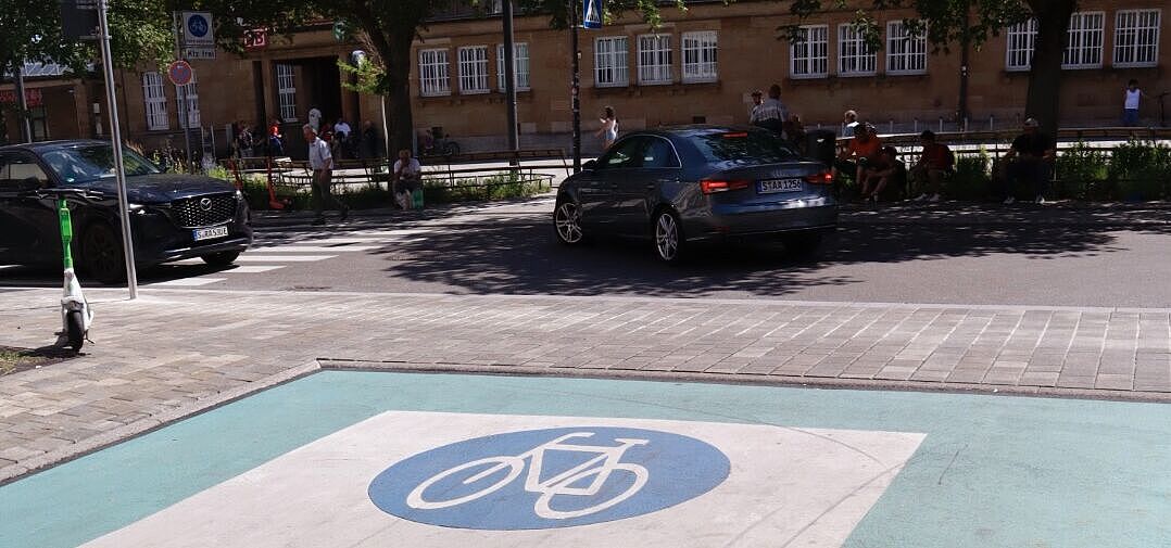 Fahrradstraße Bahnhof Bad Cannstatt