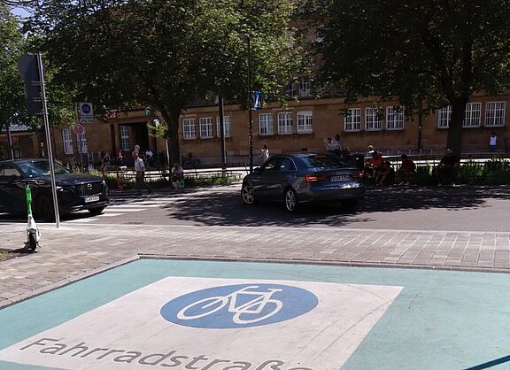 Fahrradstraße Bahnhof Bad Cannstatt