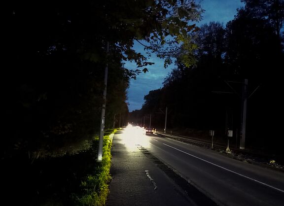 Straßenbeleuchtung außerorts an der Kirchheimer Straße abgeschaltet