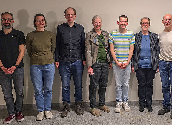 Der neue Vorstand des ADFC Stuttgart. Zu sehen sind: Daniel Gräsel, Margareta Stöckl, Tobias Willerding, Christine Lehmann, Tobias Schleuning, Ulrike Stoll, Norbert Kirsch.