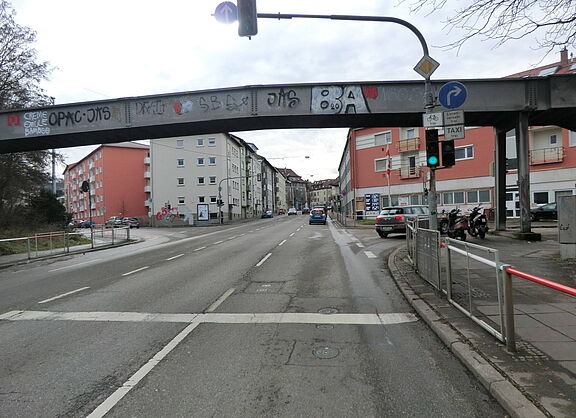 Die Talstraße in Stuttgart ist bisher nicht fahrradfreundlich